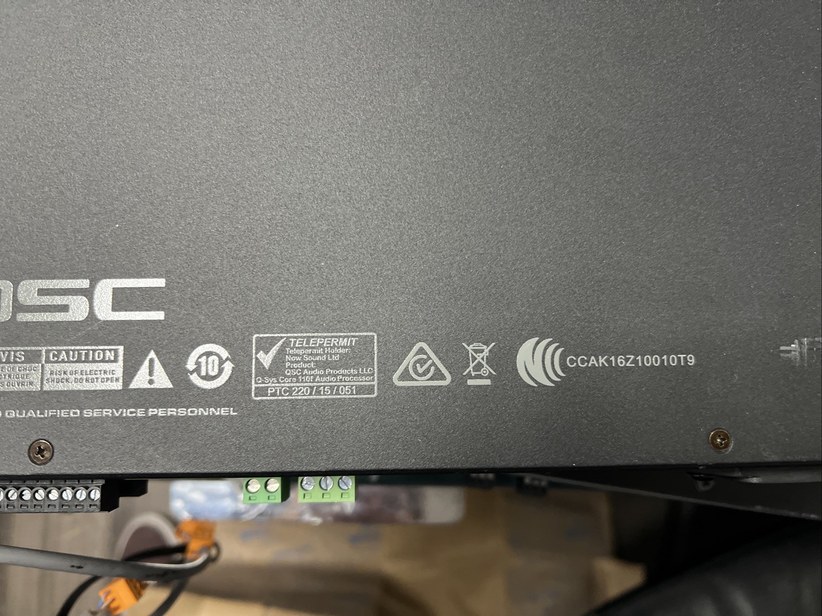 QSC Q-SYS Core 110f Digital Signal Processor USB/Flex Channels