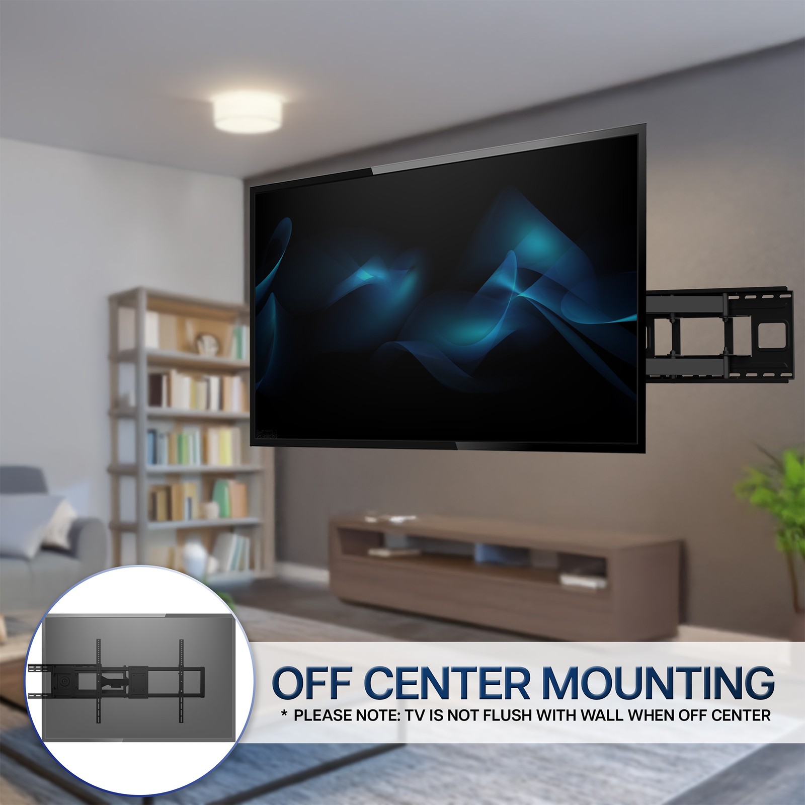 VIVO Heavy Duty Full Motion 60" to 120" Large Screen TV Wall Mount with Long Arm