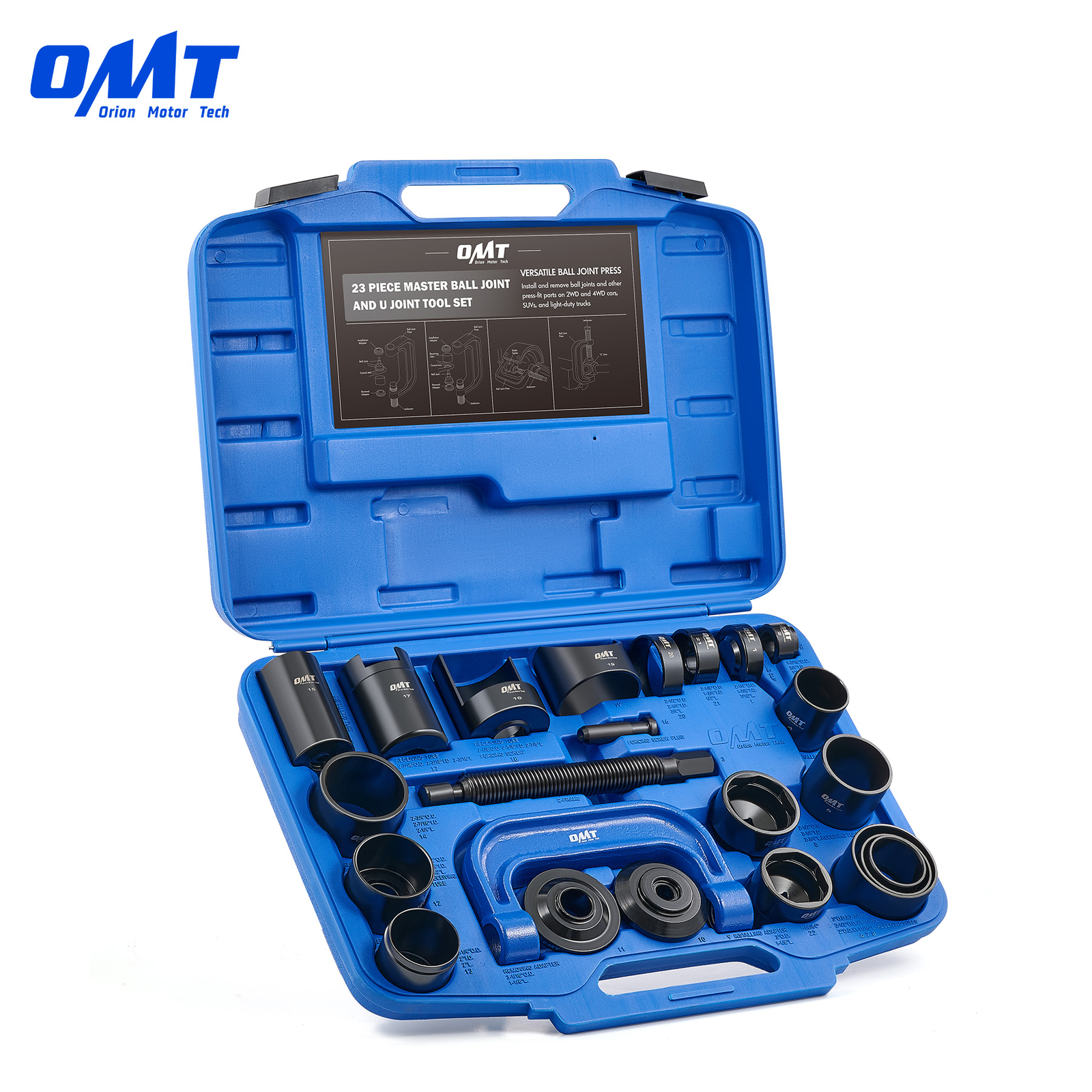 OMT Ball Joint Press Kit 23pc Ball Joint Removal Tool Kit Auto Service Tools