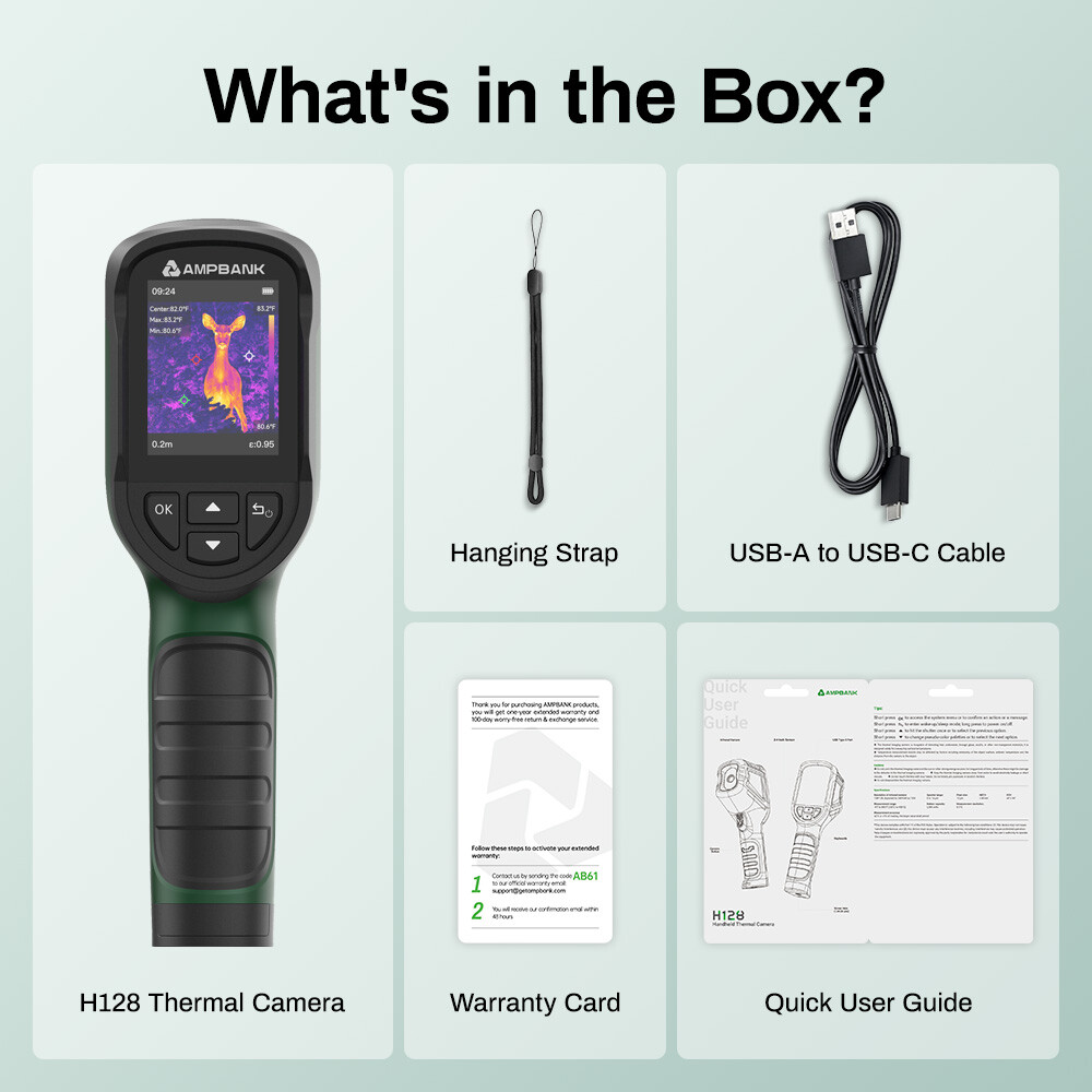 AMPBANK Thermal Imaging Camera H128 240x240 TISR 15Hours Battery Handheld