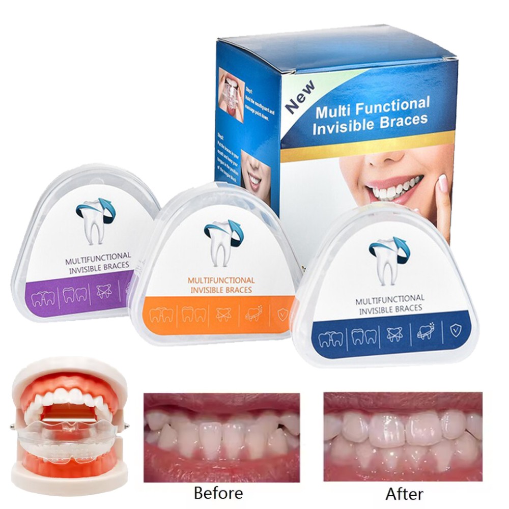 3 Stage Orthodontic Retainer Teeth Corrector Dental Straighten Braces Trainer US