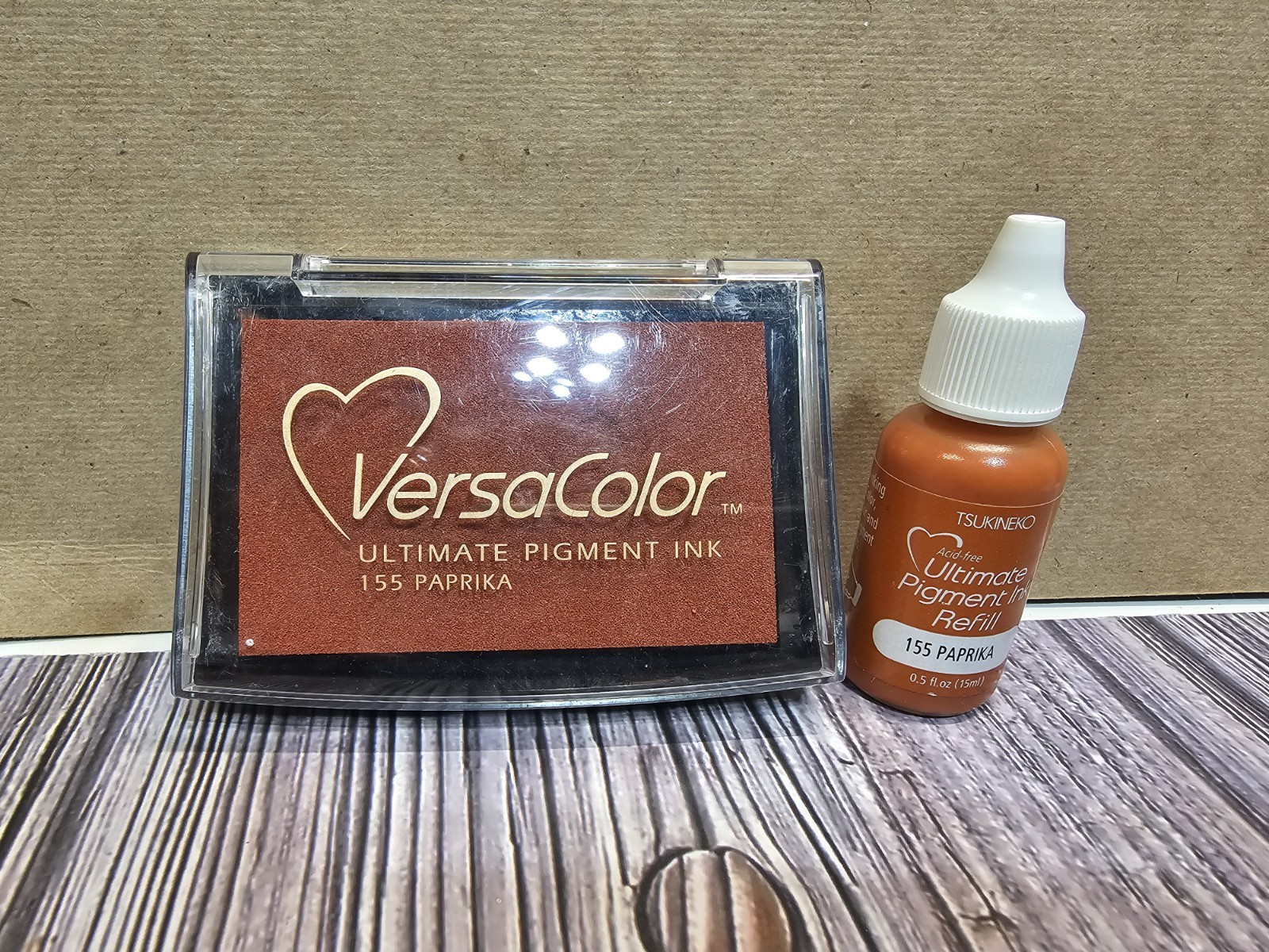 Versa Color Ultimate Pigment Ink Pad & REFILL- PAPRIKA
