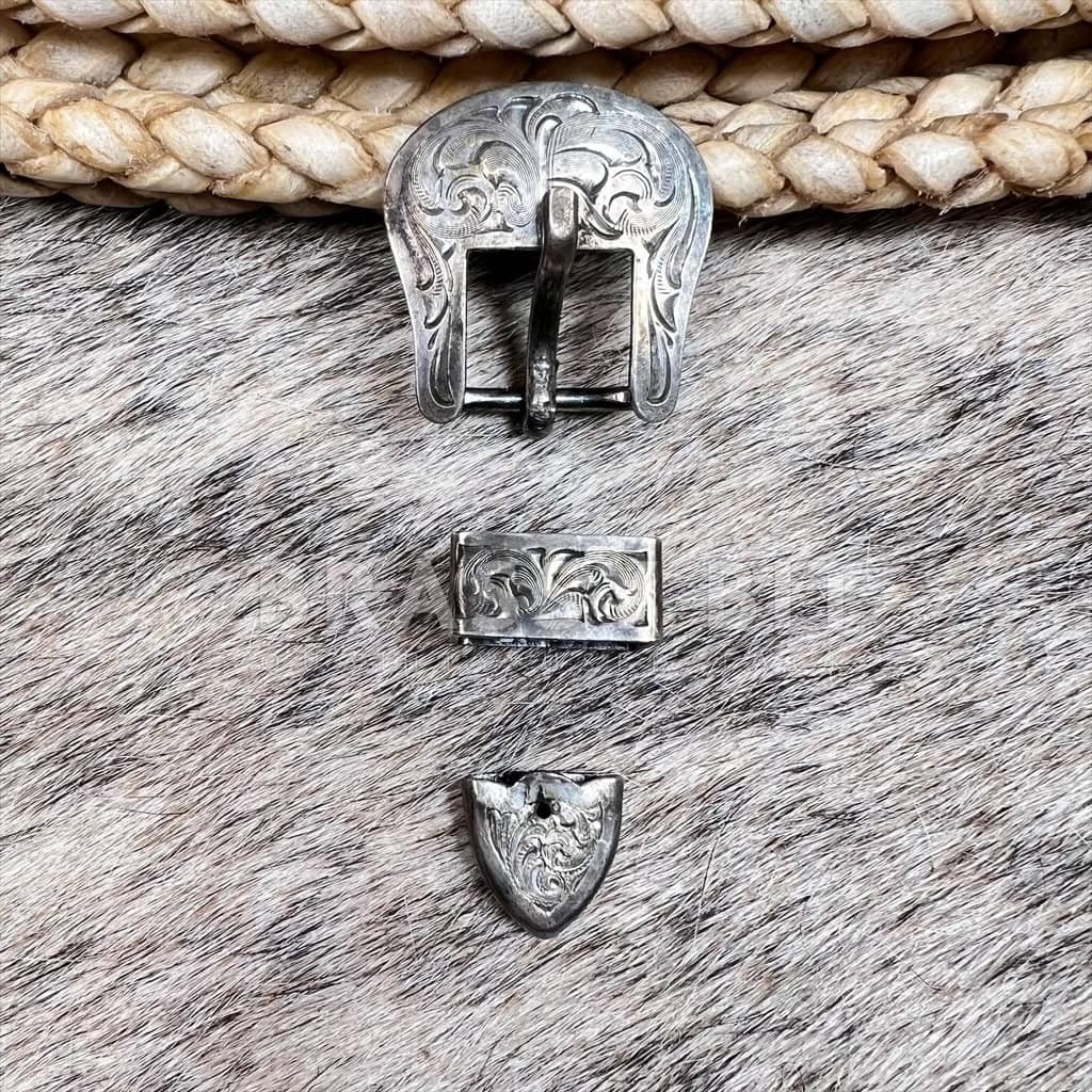 Silver Plated Buckle Set