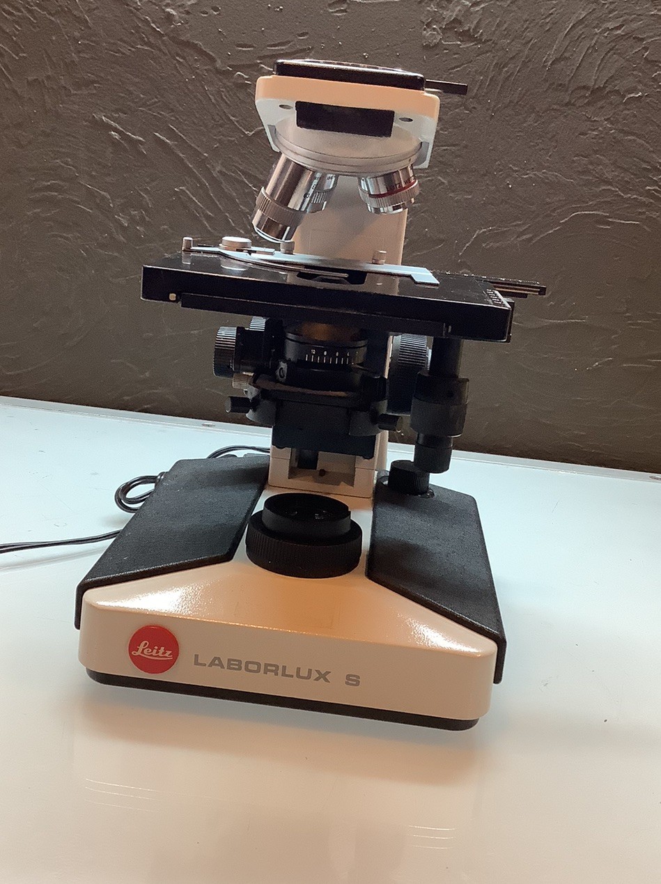 Dual Leitz LabroLux S Microscope w/ Microscopes Bridge And Spare Bino Head