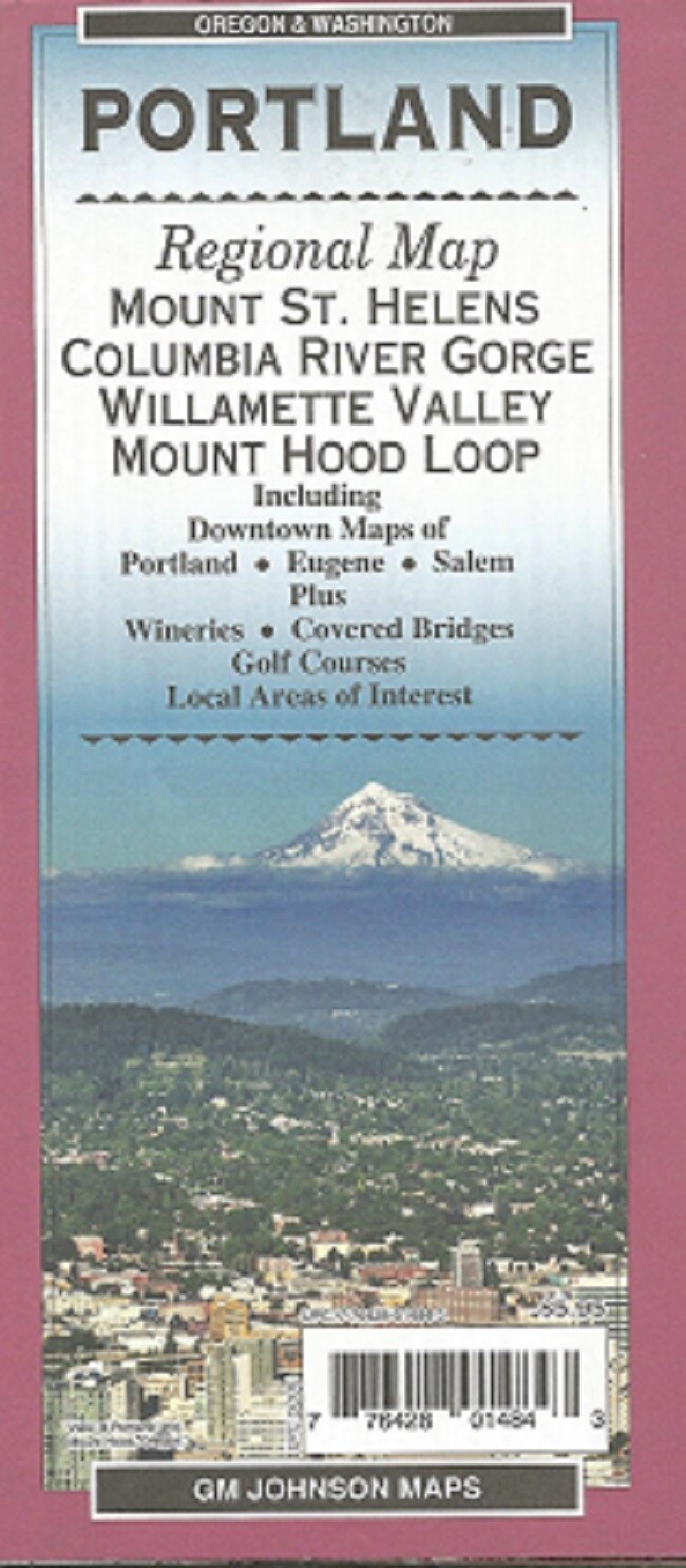 Portland, Oregon Regional  Map by GM Johnson Publishing
