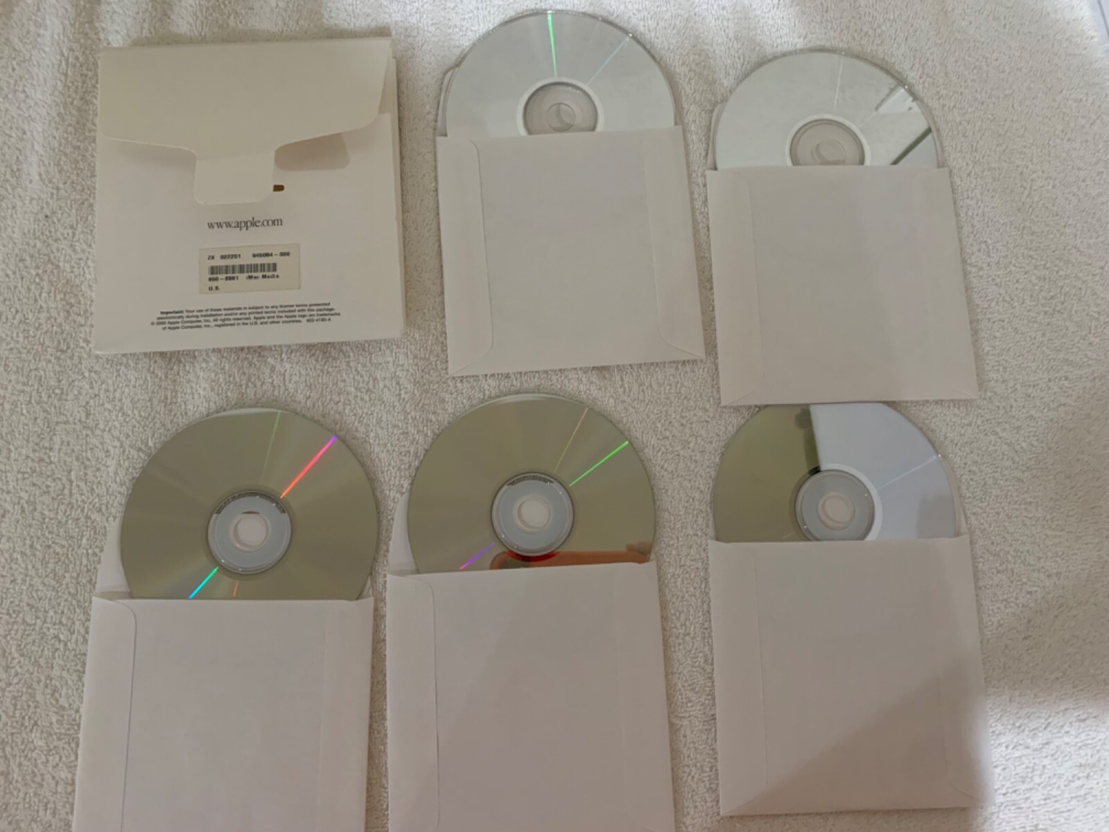Apple iMac Software Install & Restore Discs, i Movies 2, i Work 9, Hardware Test