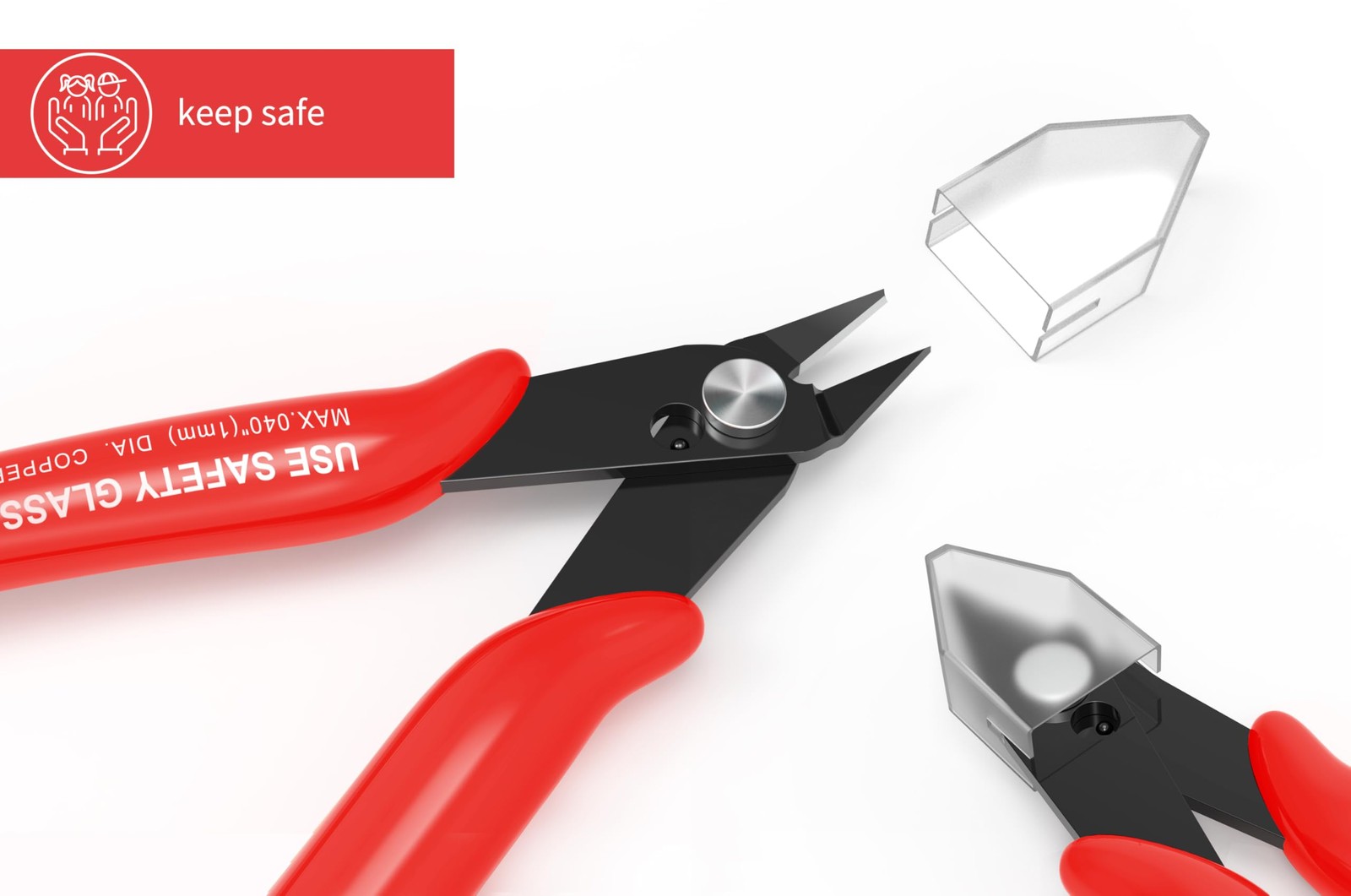 5pcs Wire Cutters Micro Flush Cutters with Spring Wire Cutting Pliers