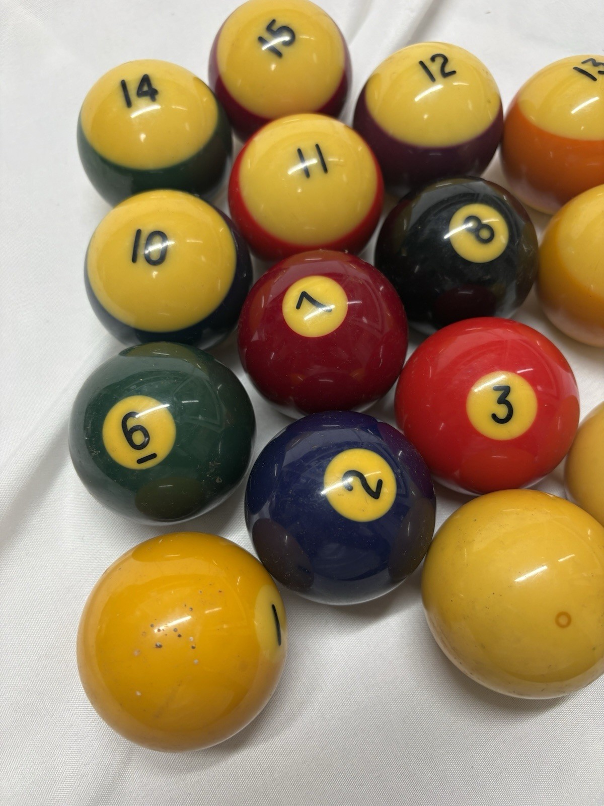 Vintage Aramith Belgium ? Billiard Balls Missing #4, #5