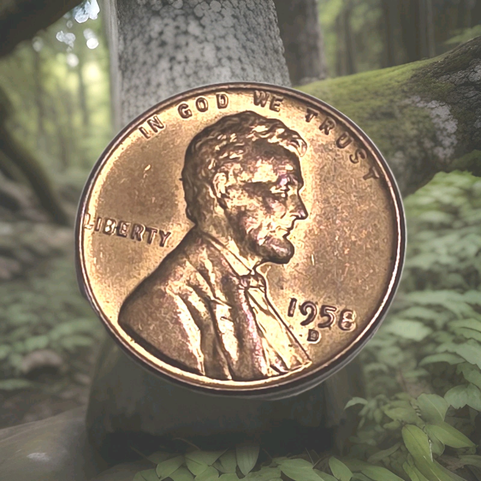 * 1958 D Lincoln Wheat Cent/ Penny ☆ FREE SHIPPING * AU A Really Nice Coin