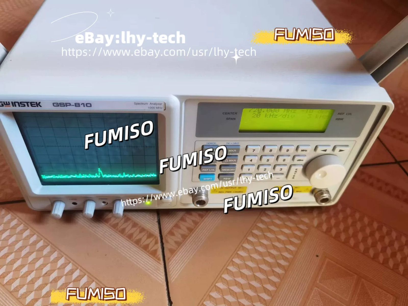 Gw Instrek GSP-810 150kHZ - 1000MHz Spectrum Analyzer&lhy