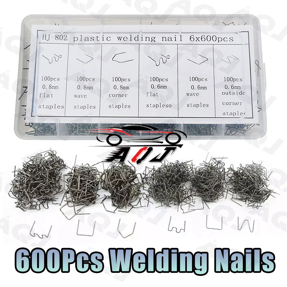 600Pcs Welding Nails Welding Wire Studs For Car Bumper Plastic Welder Repair