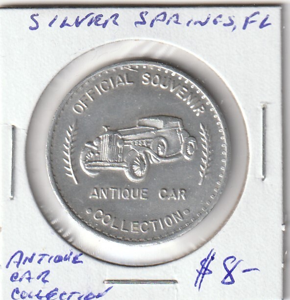Silver Springs,FL., Antique Car Collection Token