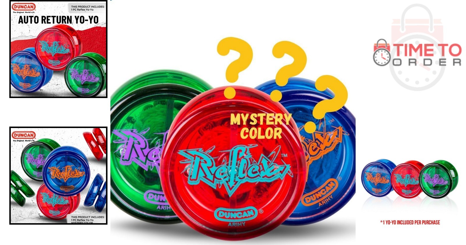 Reflex Auto Return Yo-Yo Durable Plastic Beginner Responsive Trick Play