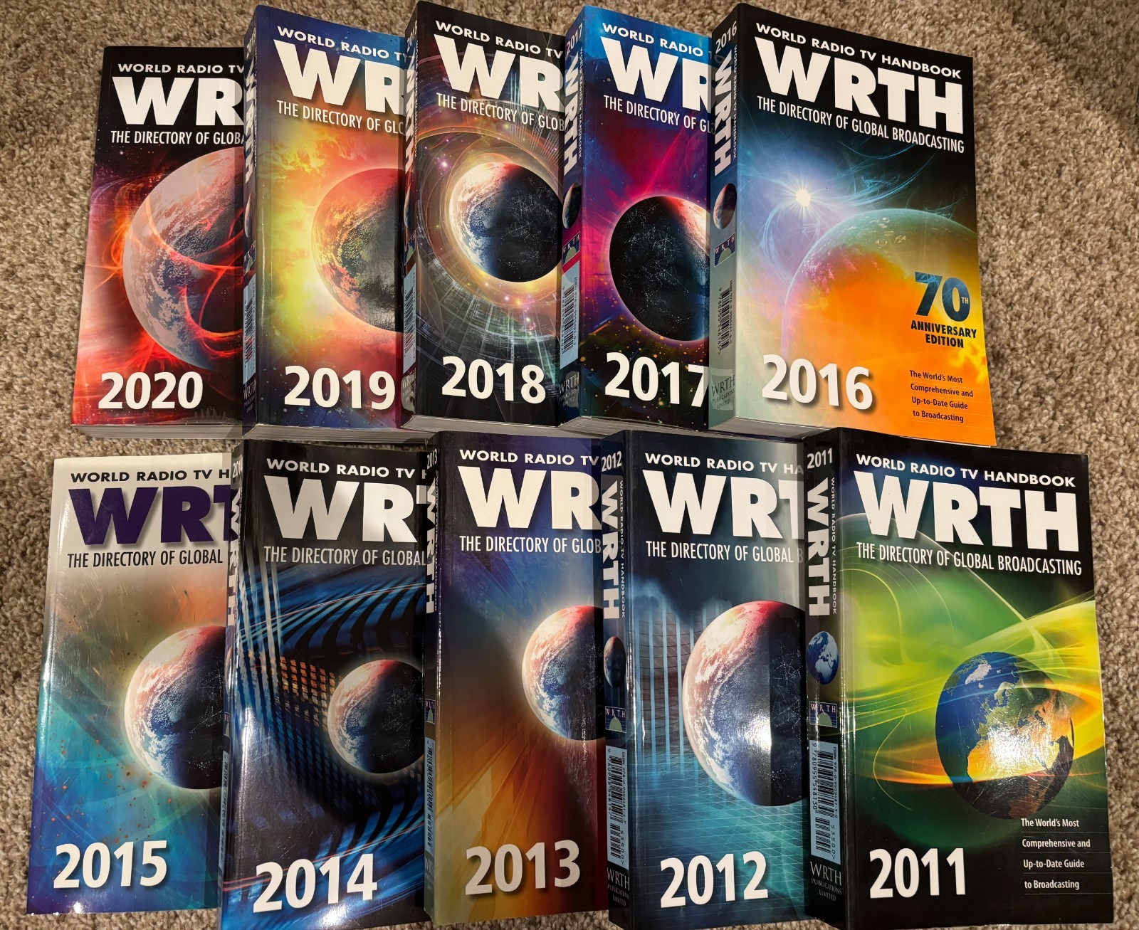 2011-2020 (10 books) World Radio Handbook (WRTH)  Excellent Conditions shortwave