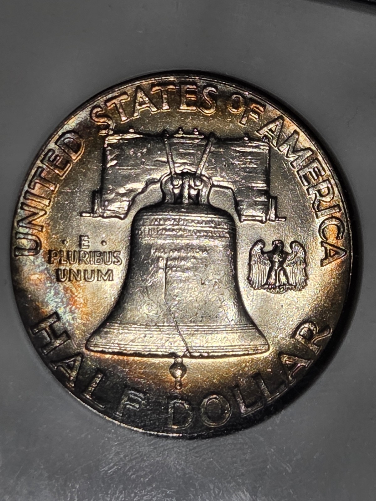 1949 50c Franklin Half NGC MS64 FBL Toned