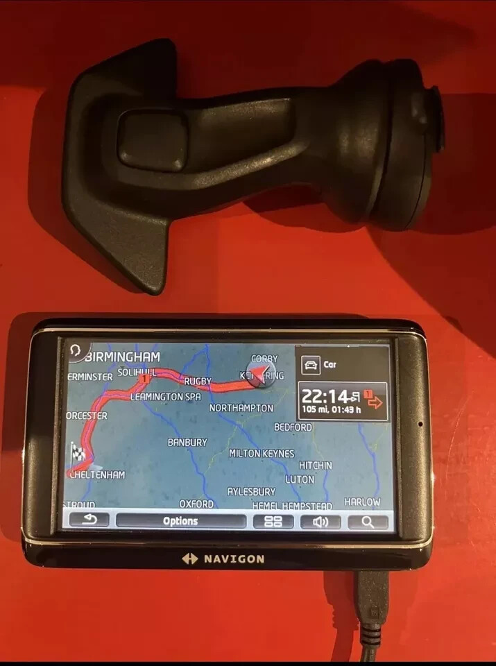 SEAT IBIZA/LEON NAVIGON PORTABLE Bluetooth Handsfree SAT NAV also fit Vw - Skoda