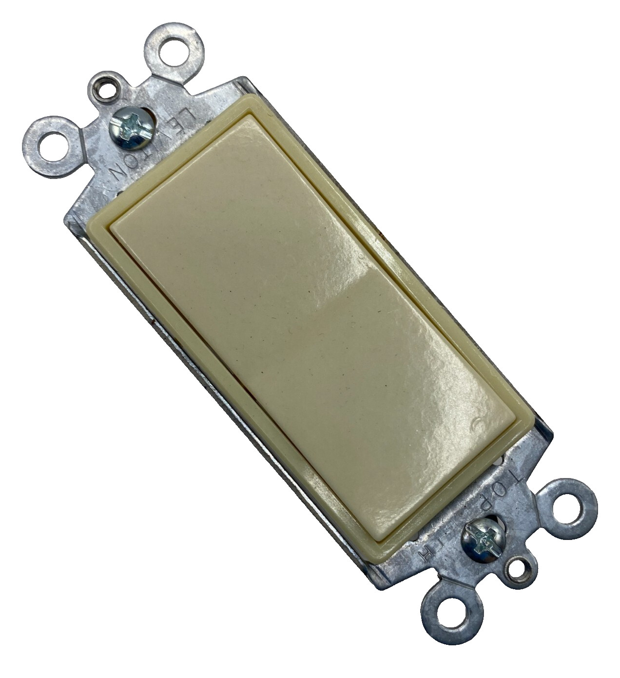LEVITON 5621-I SINGLE POLE AC QUIET ROCKER SWITCH IVORY 20A 120/277 AC