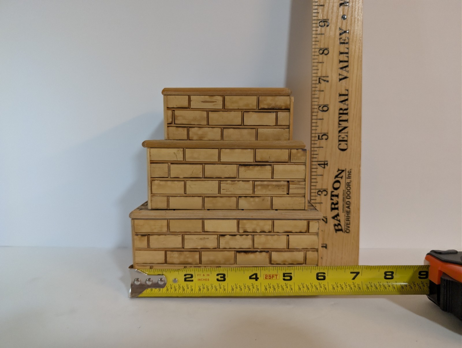 Vintage Bamboo Nesting Boxes