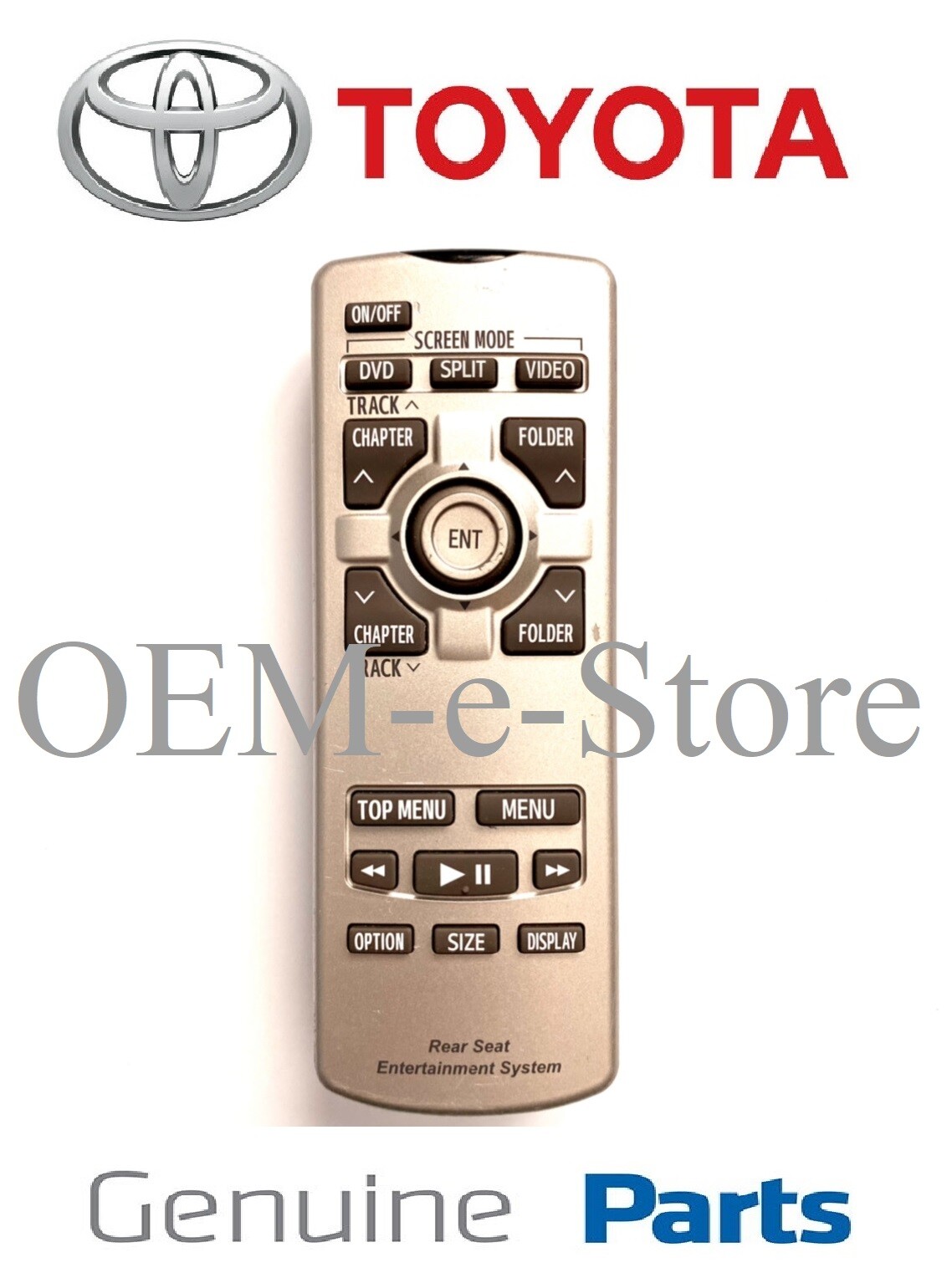 2011-2014 Toyota Sienna Limited XLE Rear DVD Entertainment System Remote Control