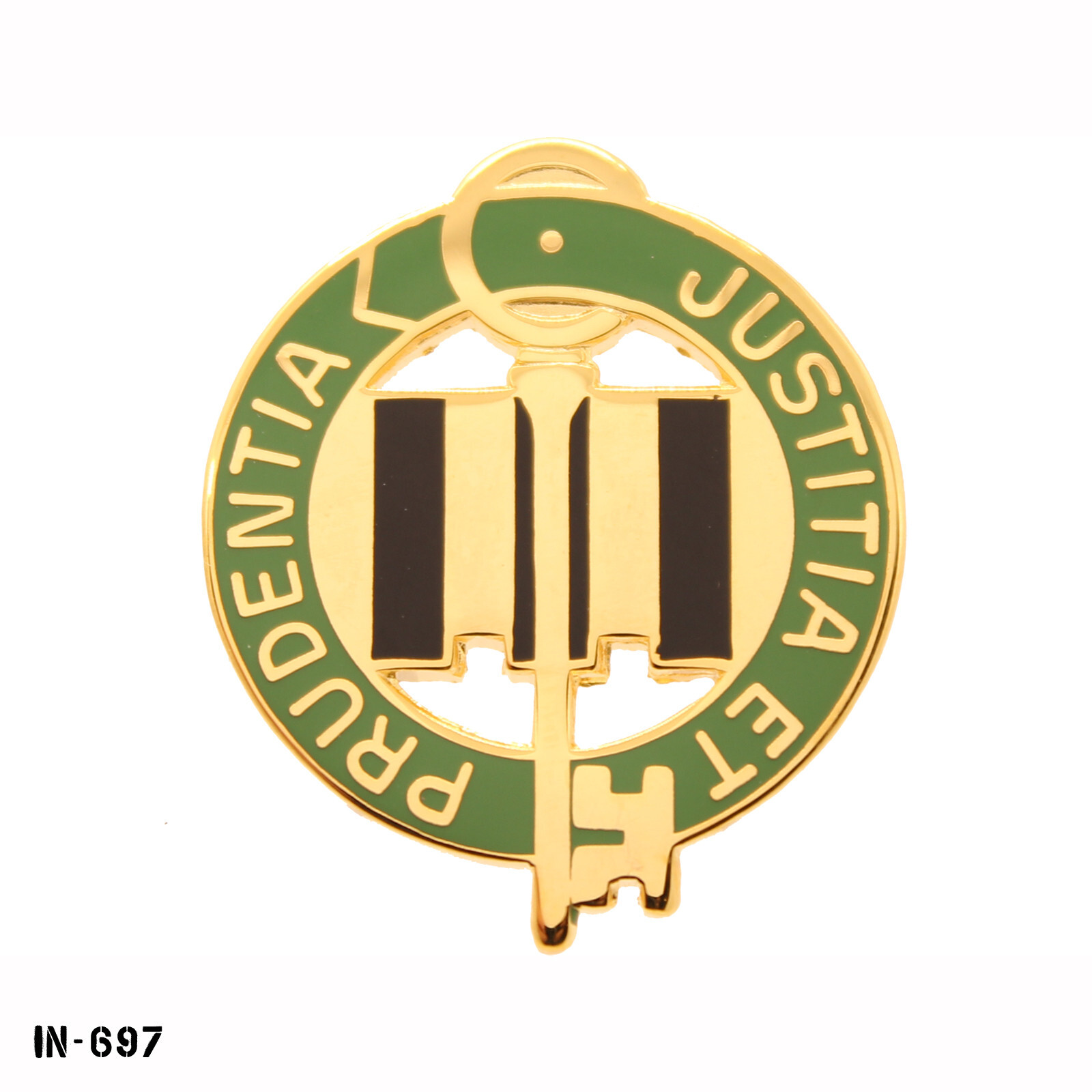 340th MP Battalion ~ Justitia Et Prudentia ~ US Army DUI Crest Pin ~ NEW