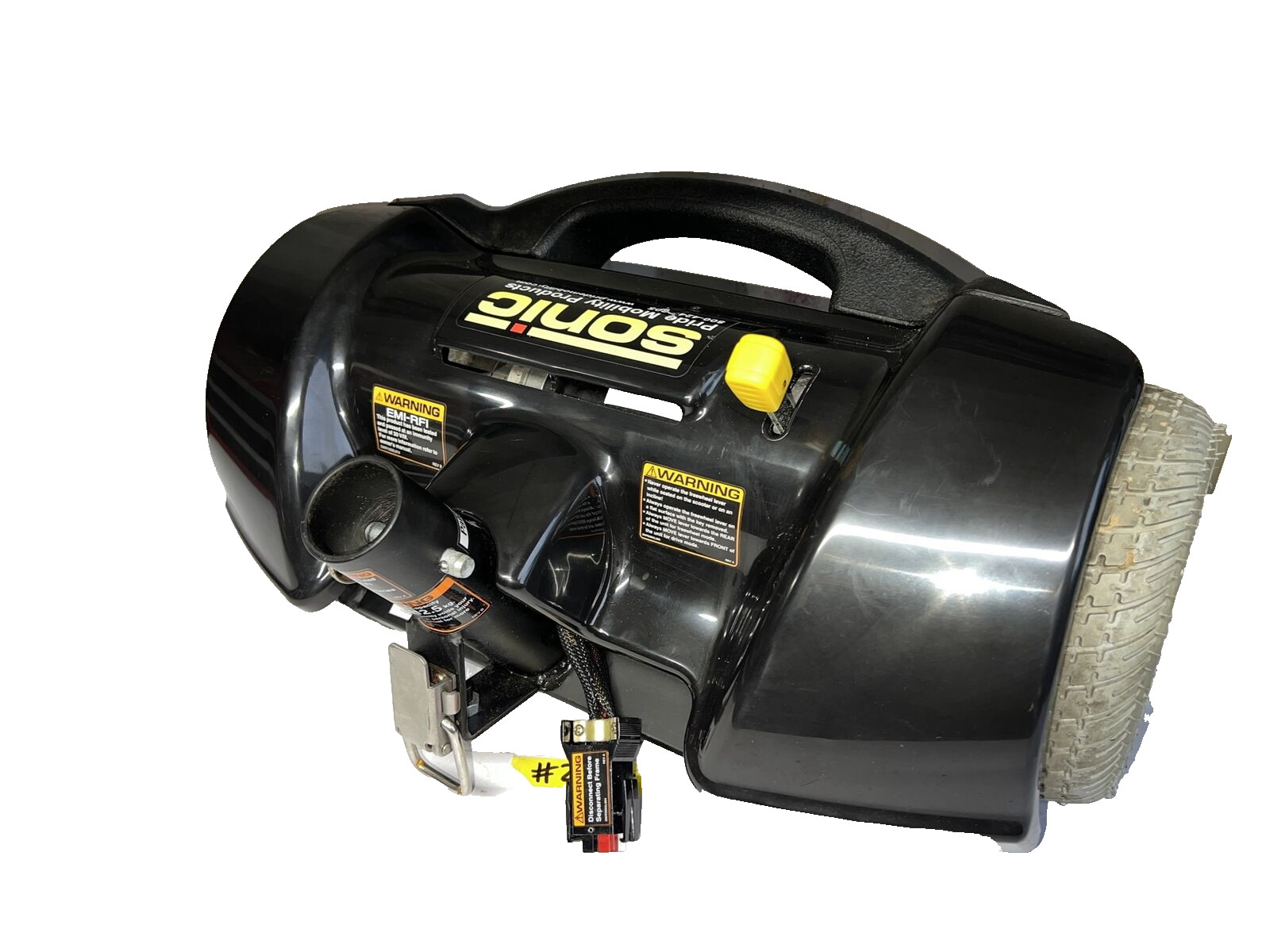 Pride Sonic Mobility Scooter Motor Rear End Half Assembly Frame Wheels Black