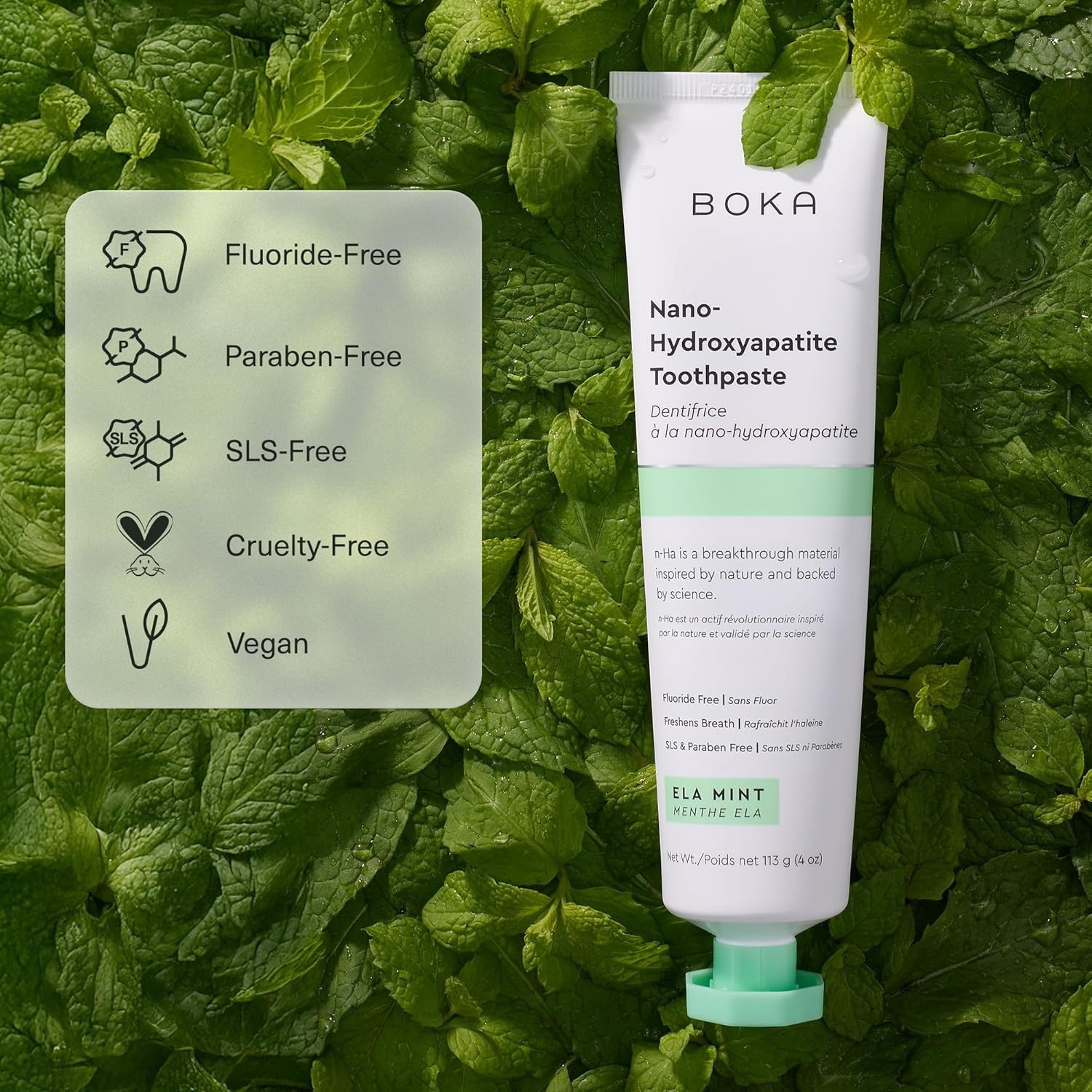 Fluoride Free Toothpaste, Nano Hydroxyapatite Toothpaste, Appropriate for Sen...
