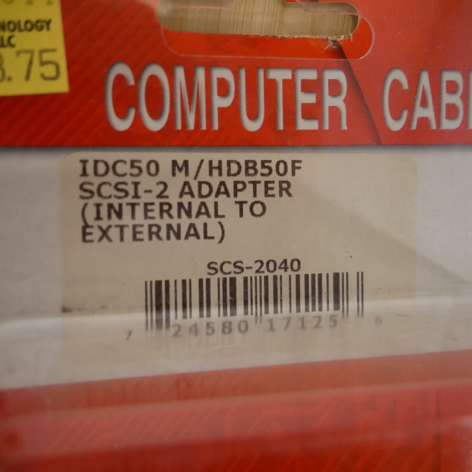 SCSI-2 IDC 50 Pin Male to HD 50 Pin Female IDC50M-MD50F Internal Adapter Desktop