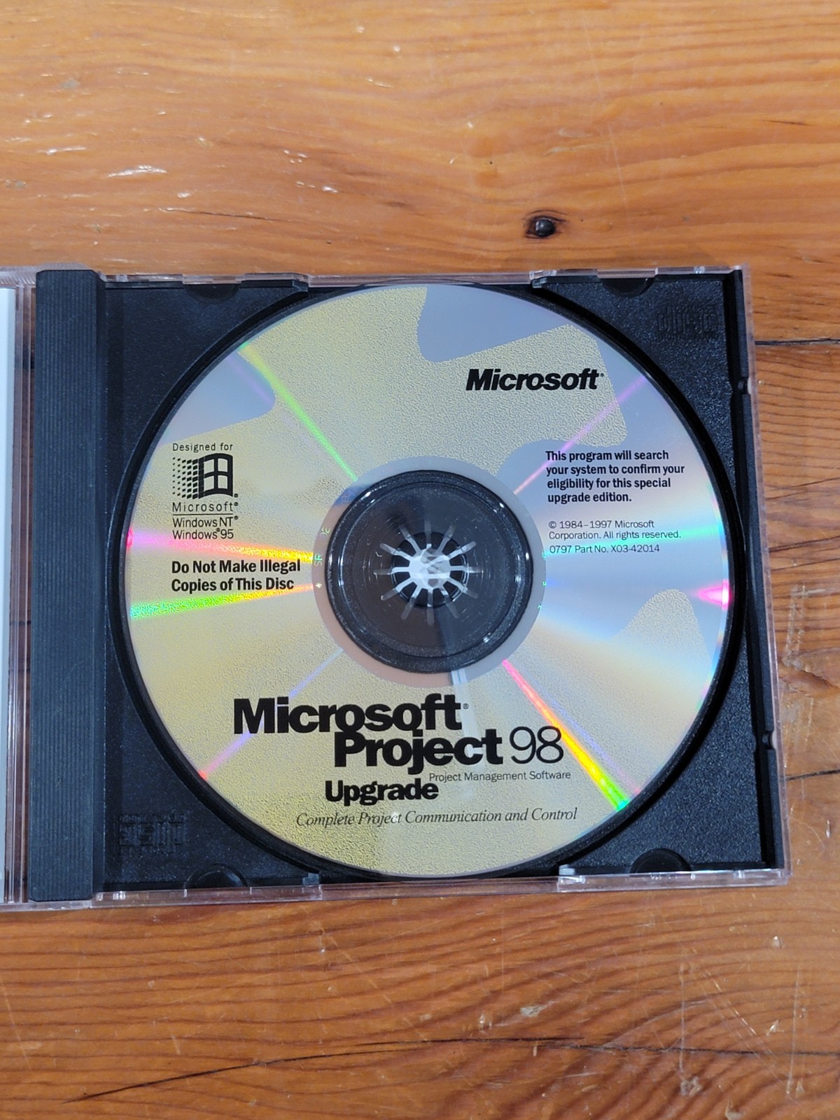 Microsoft Project 98 Project Management Software w/ CD Key