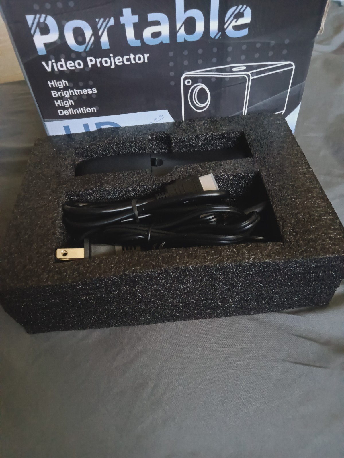 Portable Video Projector Model Portable Video Projector, LED Desktop, Black