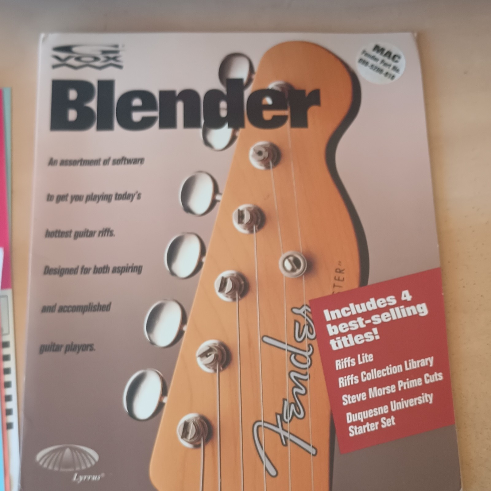 G-Vox Pickup & Belt Pack Bundle w/ Blender Software CD for Apple Mac OS
