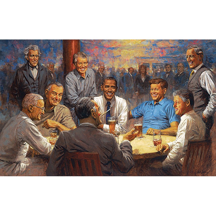 The Democrat Club 550 Piece Jigsaw Puzzle