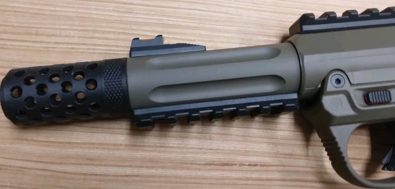 Airsoft AAP-01 Pistol Decorative Muzzle Brake "Swiss Cheese" (Two Pack)