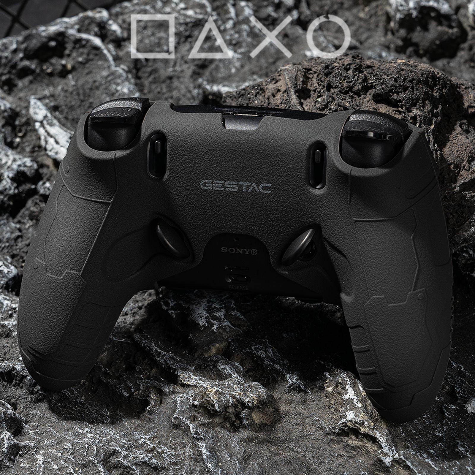 GeekShare G.S.TAC Case for PS5 Edge Wireless Controller + Thumb grips + Sticker