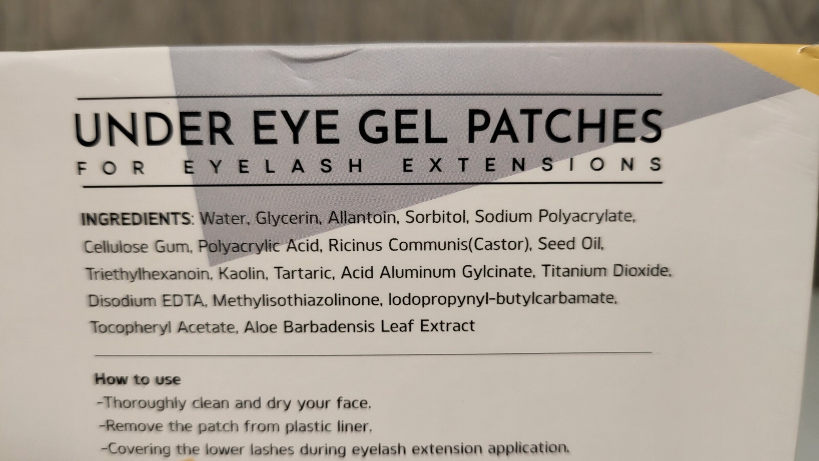 Quewel Hydrogel Eyepatch Eyepads Eyelash Extensions Style E 100 PAIRS Undereye