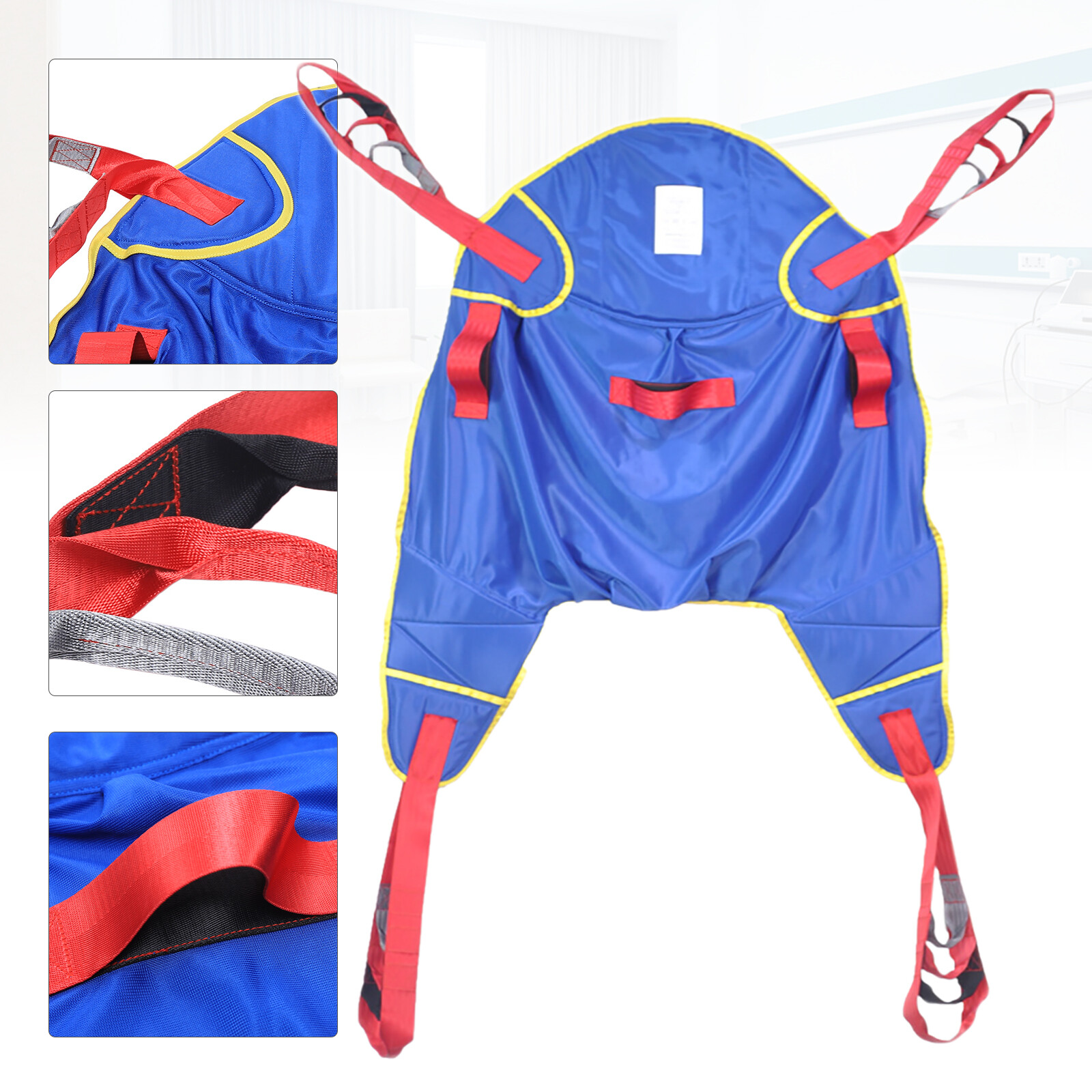 Patient Lift Sling Full Body Protective Drive Transfer Belt 6 Hanging Ropes