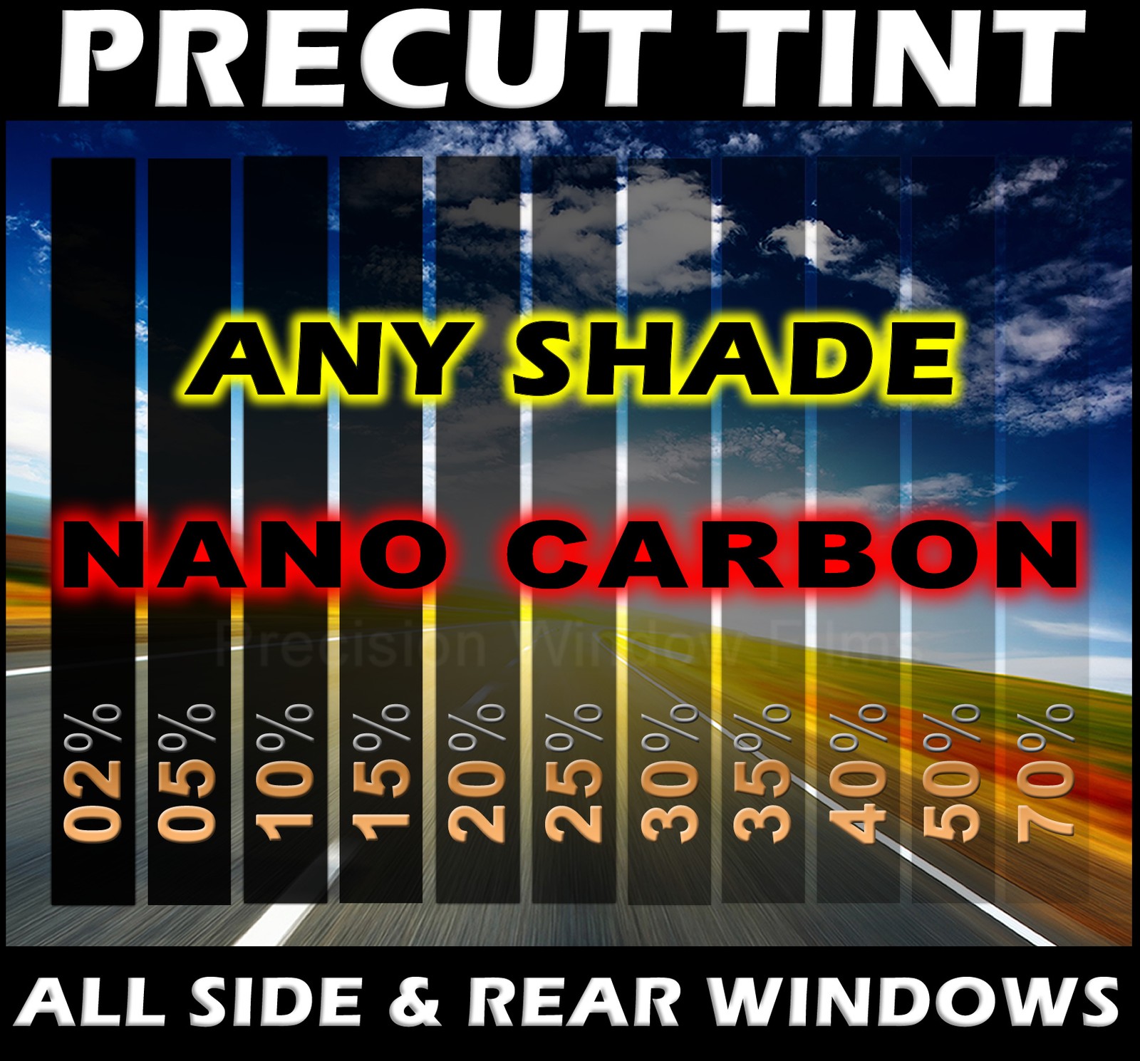 PreCut Window Film for Chevy Equinox 2010-2017 - Any Tint Shade VLT