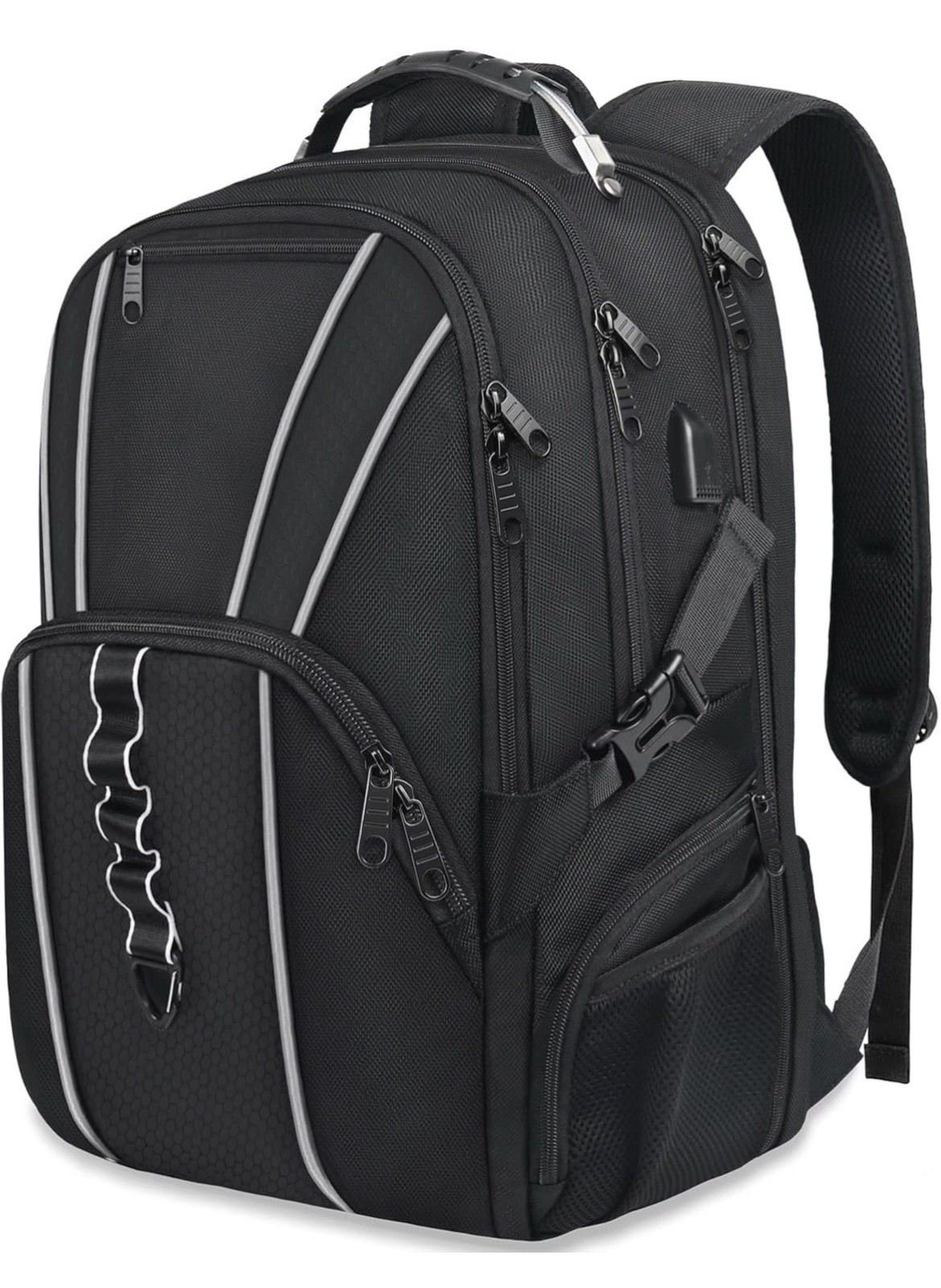 Naukay Travel Backpack, 50L Large Laptop Backpack with USB Charging Port. NEW