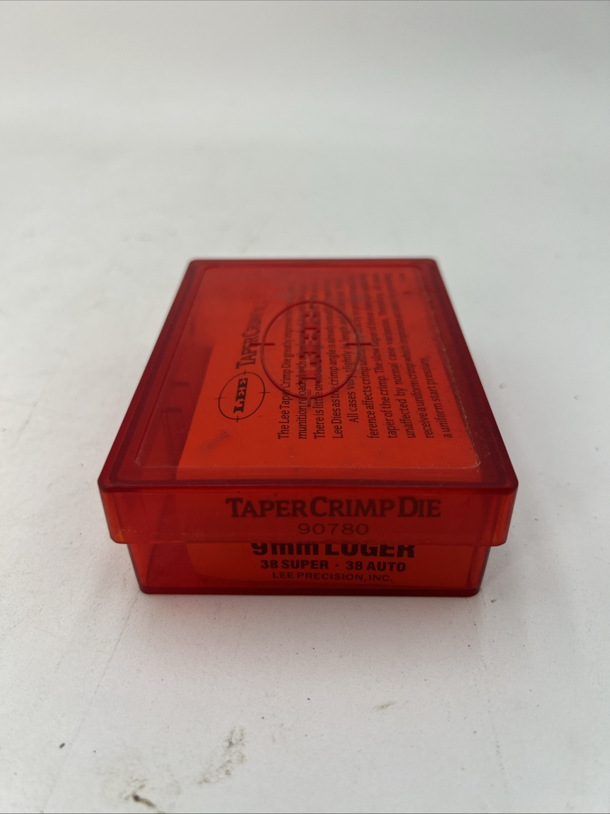 Lee Precision  Taper Crimp Die for 9mm Luger  # 90780