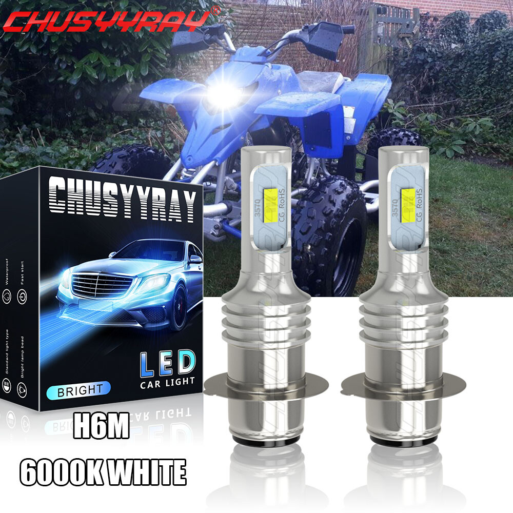 H6M HID LED Headlight Bulbs Light for Yamaha Blaster 200 1995-2005 2006