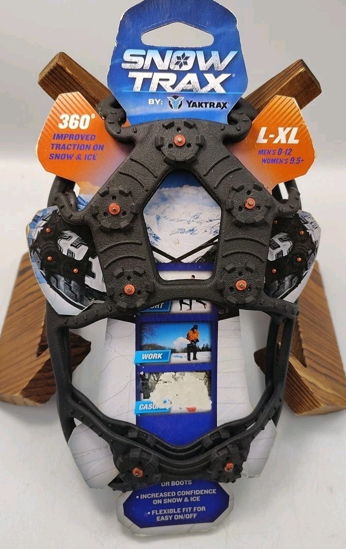 Yaktrax Snow Trax Shoe Boot Traction Snow Ice Size L/XL M 8-12 W 9.5+
