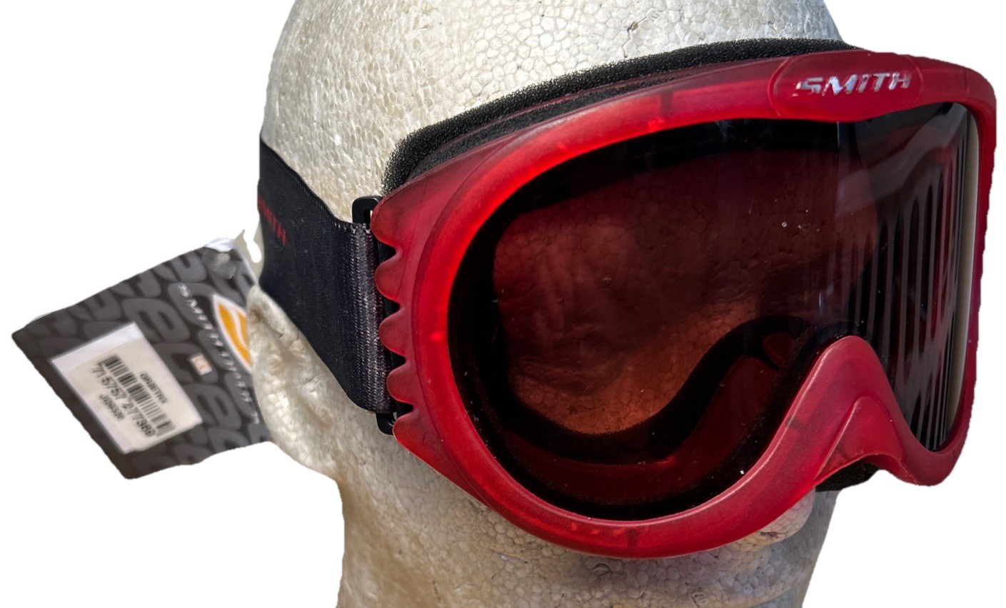 NEW Smith Optics Kids Youth Ski Snowboard Goggles Red Amber Lenses Adjustable