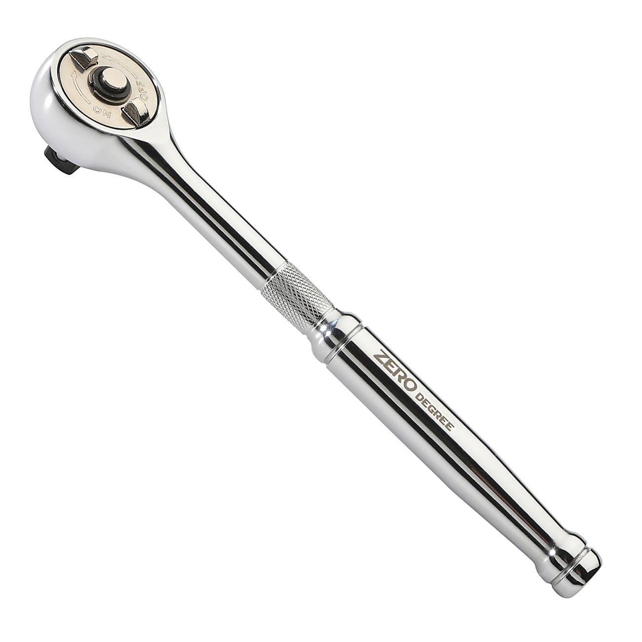 Zero Degree 1/2" Inch Drive Gearless Ratchet Nickel Plated 1" Turning Arc 38152