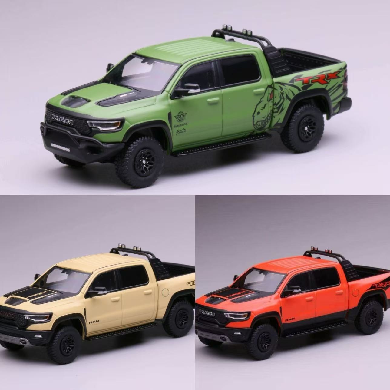 596 1:64 RAM TRX Tyrannosaurus rex Alloy car Model Diecast Collect Car