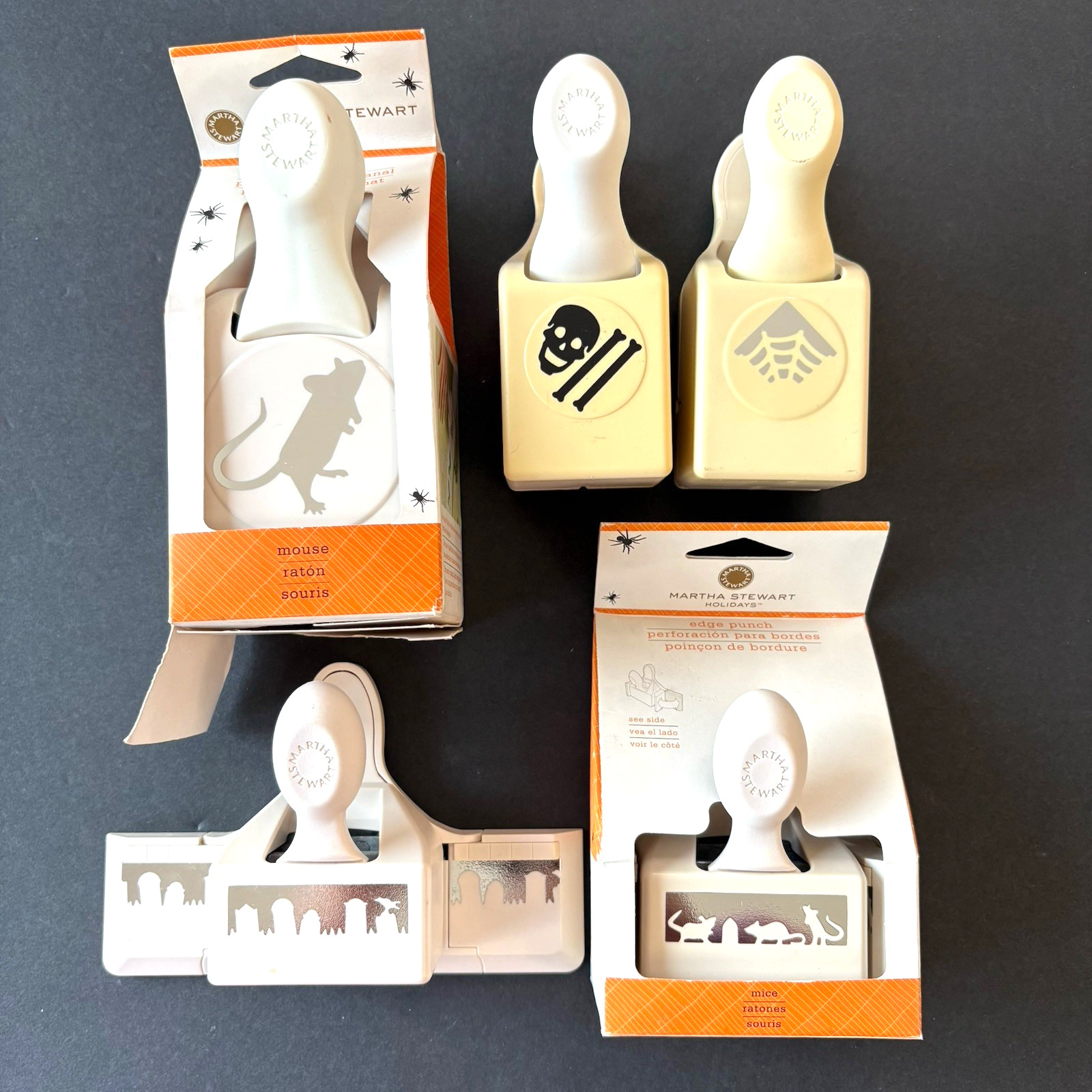 Martha Stewart Halloween Paper Punch LOT of 5 Punches