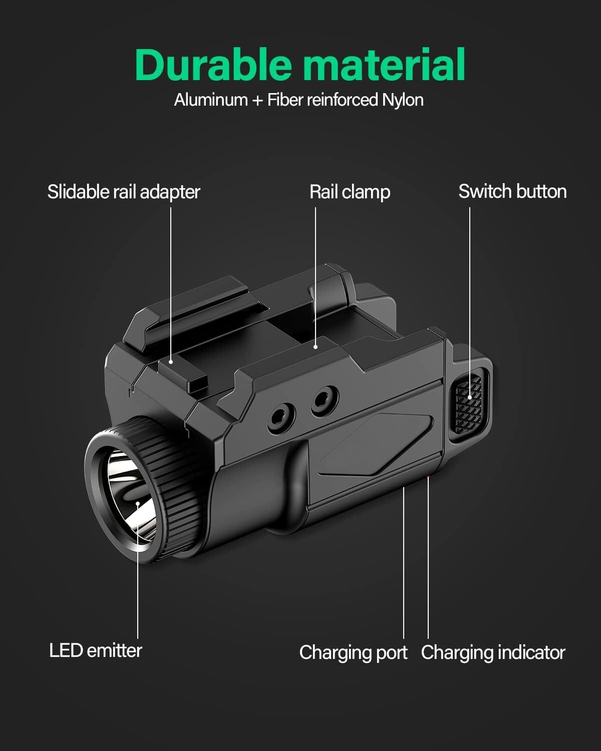 Springfield Armory Hellcat Pro Rail Mounted Weapon Light