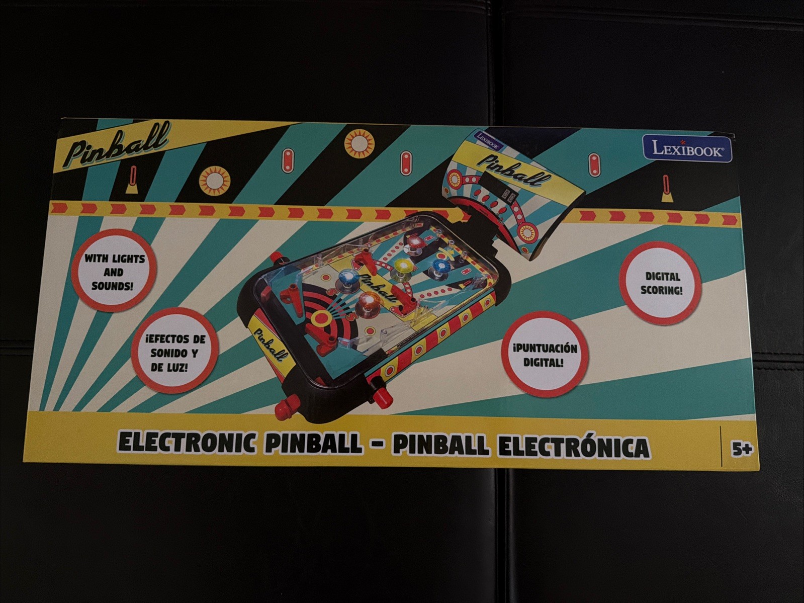Electronic Pinball Machine, Reflex Game w/ LCD, Lights & Sounds  Factory Sealed
