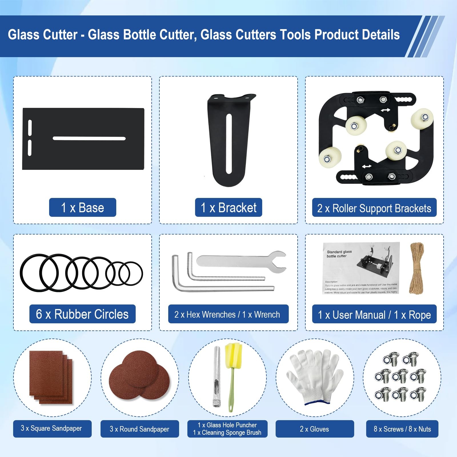 Upgrade Glass Bottle Cutter, Cutters Tools - Cutter for Black