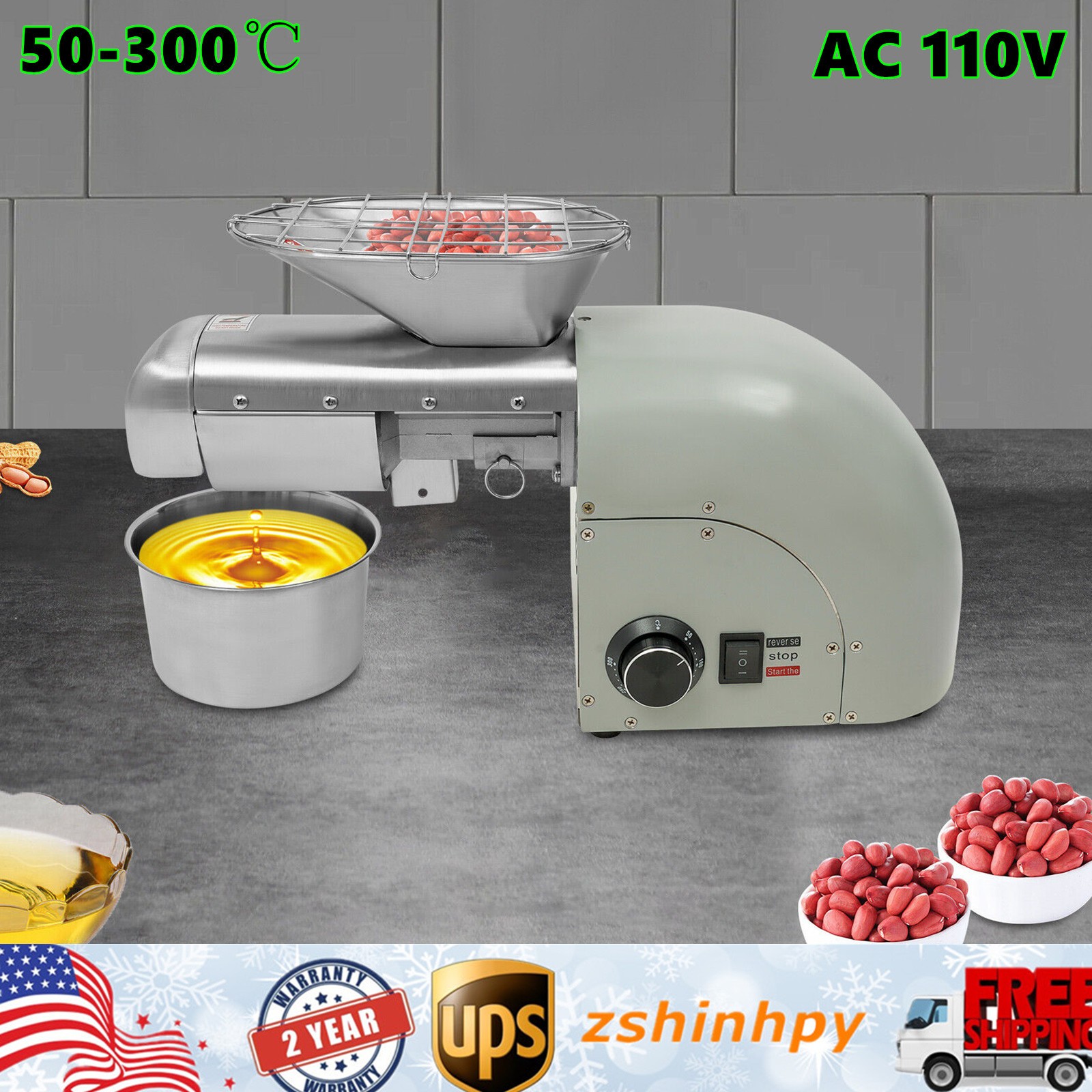 Home/ Commercial Oil Press Machine Electric Oil Mill Oil Extracting Machine
