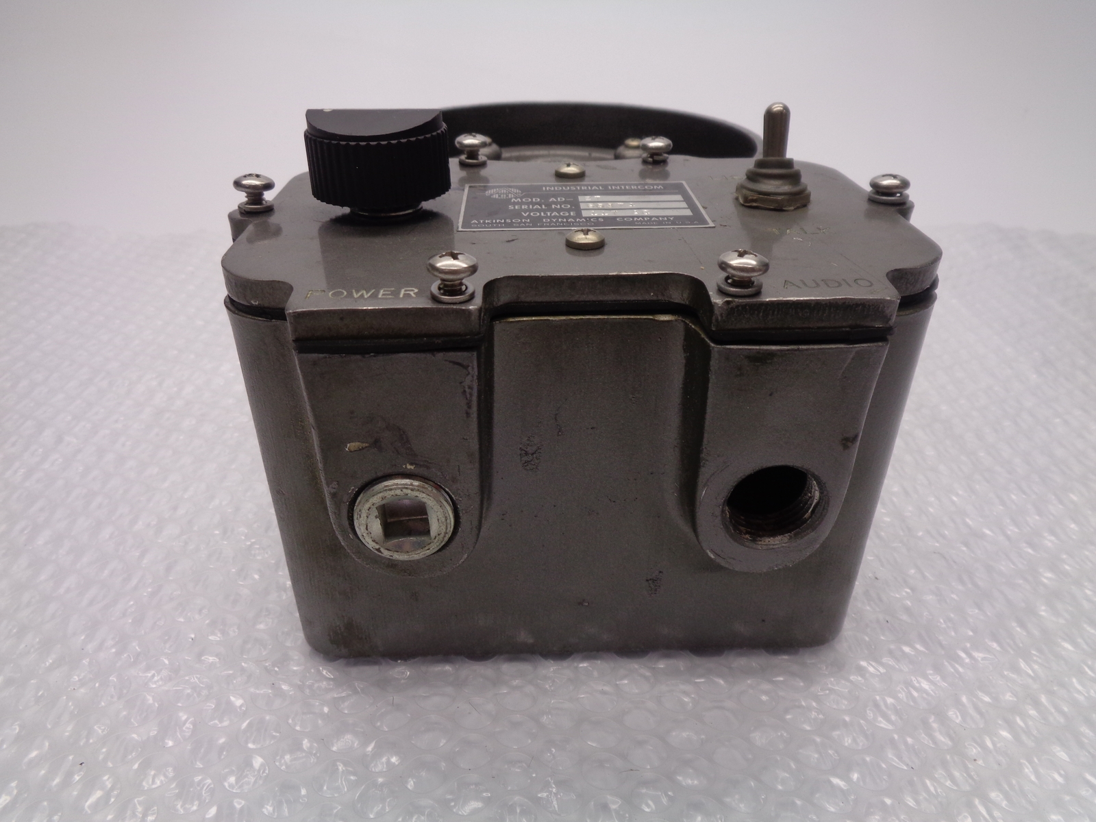 ATKINSON DYNAMICS AD-27 INTERCOM (AS PICTURED) UNMP