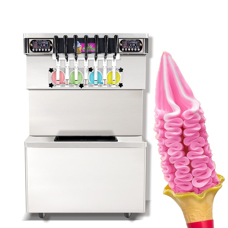 Kolice ETL Commercial 7 Flavors Frozen Yogurt Soft Serve Ice Cream Machine